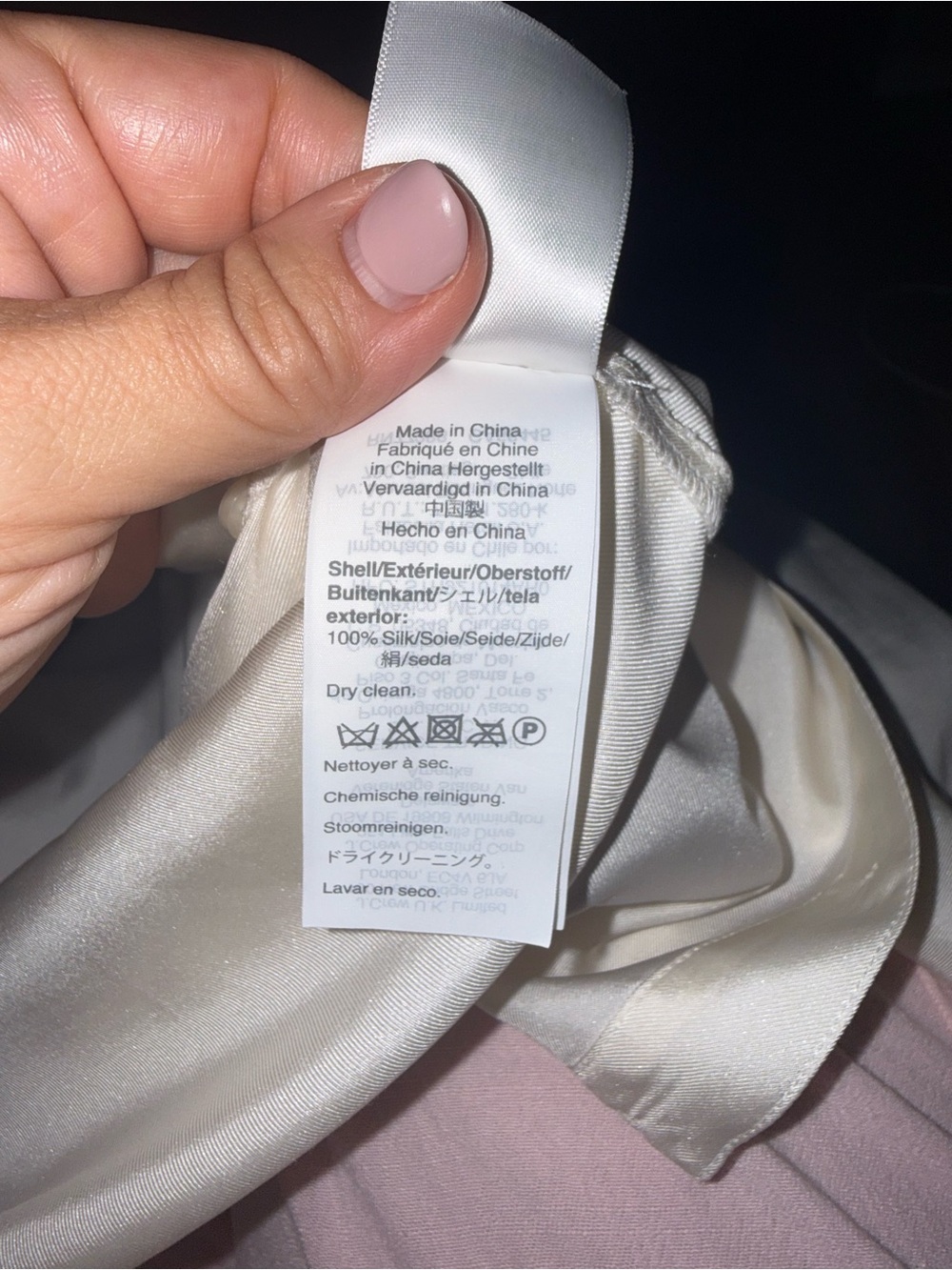 J.Crew Collection 100% Silk Twill Ruffle Collar Blouse Ivory - Picture 5 of 7